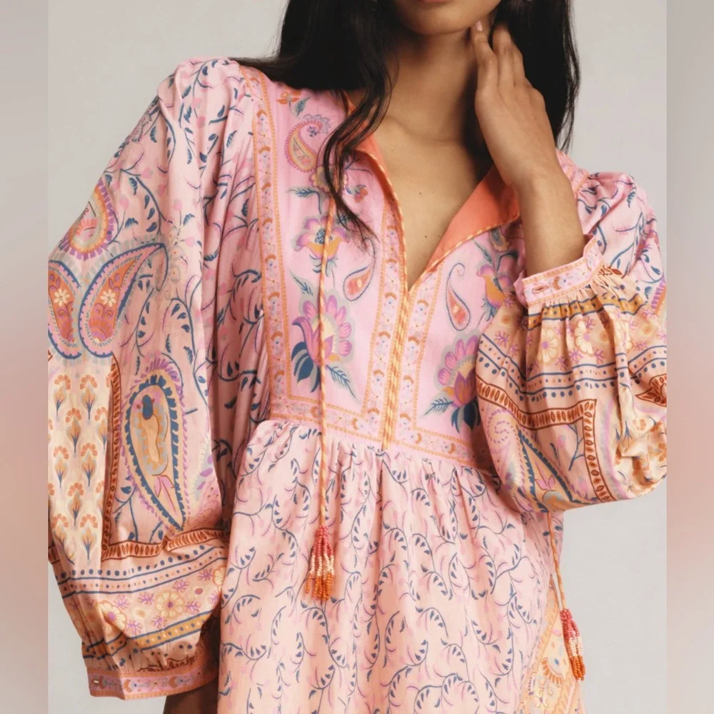 FARM Rio Pink and Orange Maxi Dress - Picture 5 of 14